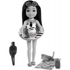 Barbie - Az elveszett szlinap - Chelsea fekete haj baba