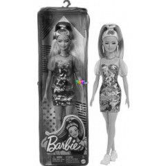 Barbie Fashionistas - Lila haj Barbie cipzras tartban