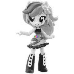 n kicsi pnim, mini figurk - Equestria Girls - Rainbow Dash szivrvny ruhcskban