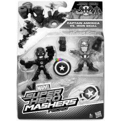Marvel Super Hero Mashers Micro pros figura csomag - Amerika kapitny s Vaskoponya