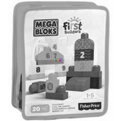 Mega Bloks - 1-2-3 szmolj ptkockk, 20 db