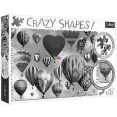 Puzzle - Crazy Shapes - Sznes hlgballonok, 600 db