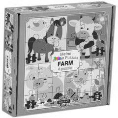 Puzzle - Farm llatok, 4 az 1-ben, maxi