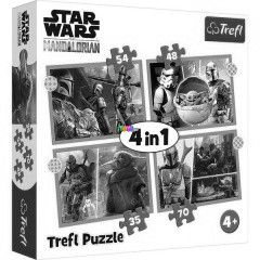 Puzzle - Star Wars Mandalorian, 4 az 1-ben
