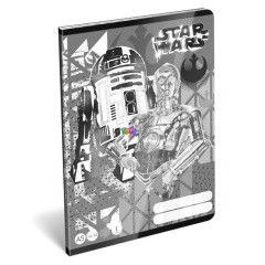 Star Wars - R2D2 s C-3PO mints 1. osztlyos vonalas fzet, A5, 14-32
