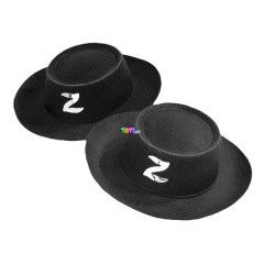Zorro kalap - fekete